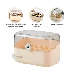 RYBIU IMPORT - Cofre Ergonomico en Color Beige Y+Post-it Adhesivos