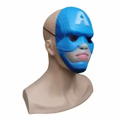 GENERICO - Máscara de Niño de Héroe Capitán Azul de Goma Eva