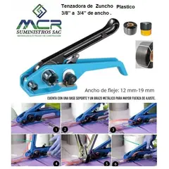 GENERICO - Herramienta tenzor o Tenzadora de Zuncho de plastico desde 38 - 34