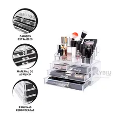 RYBIU IMPORT - Mini Estante de Acrilico Transparente Y+Banderitas Adhesivas