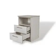 MUEBLES MACRUMO - Velador 2 Cajones Ibiza - Armado