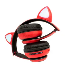 RYBIU IMPORT - Orejera Kawai con Orejitas en Tono Rojo Y+Post-it Adhesivos