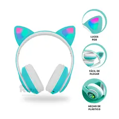 RYBIU IMPORT - Orejeras Funcional con Buen Sonido Verde Y+Ligas de Regalo