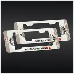 GENERICO - Par Portaplaca Modelo Europeo Auto