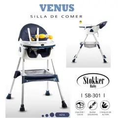 STOKKER BABY - SILLA DE COMER AZUL DE BEBÉ MODELO VENUS