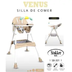 STOKKER BABY - SILLA DE COMER BEIGE DE BEBÉ MODELO VENUS