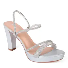 STHEF - SANDALIA MUJER FIESTA PLATA 7990