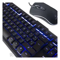 RYBIU IMPORT - Kit Mouse y Keyboard Modelo HA515C Y+Papel de Regalo