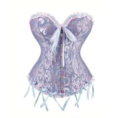 GENERICO - Corset Princesa Corse Encaje Mujer Victoriano Disfraz Halloween
