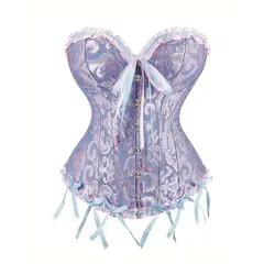 GENERICO - Corset Princesa Corse Encaje Mujer Victoriano Disfraz Halloween
