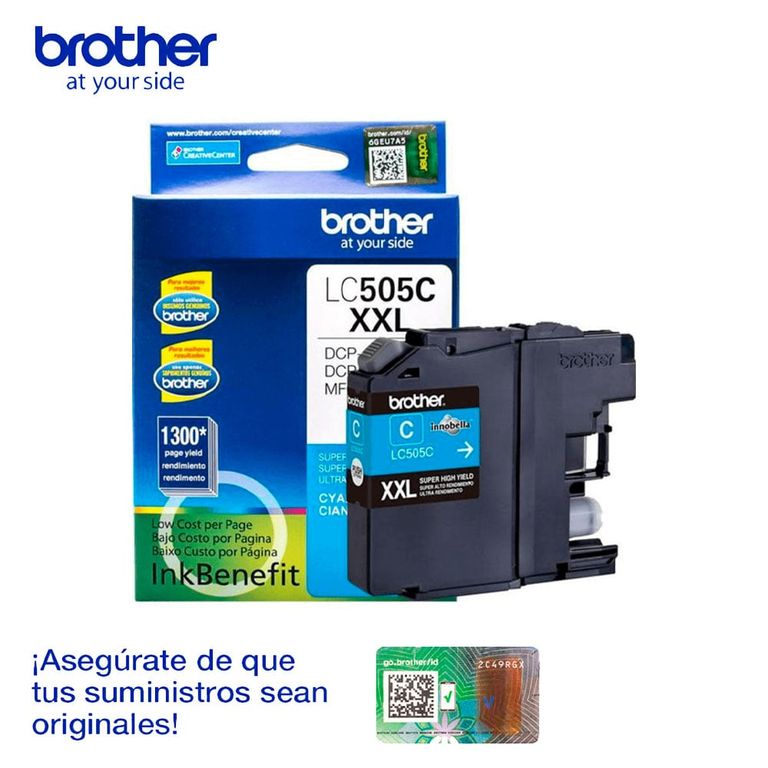 Cartucho de Tinta LC-505 XXL Cyan 1300 páginas
