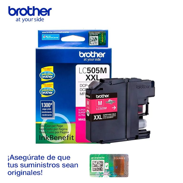 Cartucho de Tinta LC-505 XXL Magenta 1300 páginas