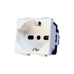 OPALUX - Dado Toma Tipo F Schuko con Línea Tierra K427