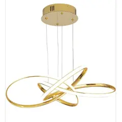 GENERICO - Lámpara colgante infinito plus dorado 3 luces