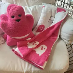 GENERICO - Cojin Halloween Fantasma Fucsia Set x2 Decoraline Home