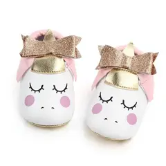 GENERICO - Zapatitos para bebé - Mocasines - Lazo Dorado