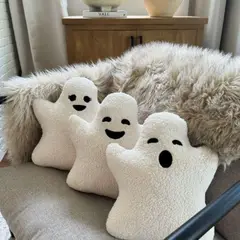 GENERICO - Cojines Fantasma Halloween Tripack x3 Decoraline Home