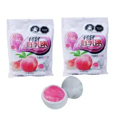 GENERICO - Pack 2u Bolsa 320g Caramelo Cremoso De Leche Relleno Durazno