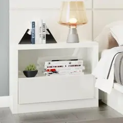 NACION MUEBLES - VELADOR ARTHUR COLOR BLANCO NM