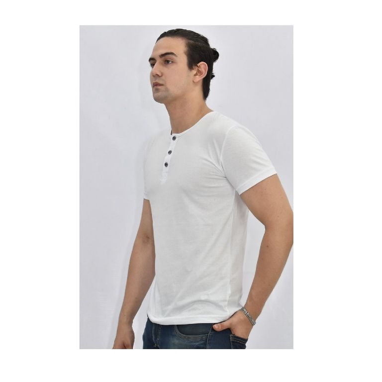 Polo Cuello Neru Blanco para Hombre