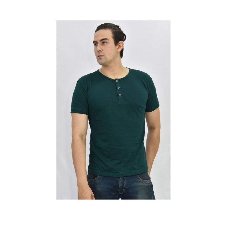 Polo Cuello Neru Verde para Hombre