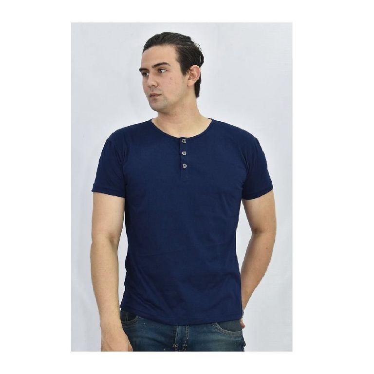 Polo Cuello Neru Azul para Hombre
