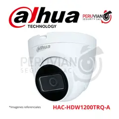 DAHUA - Cámara Domo de foco fijo HDCVI IR de 2 MP HAC-HDW1200TRQ-A