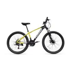JAFI - Bicicleta de montaña Turbo Racing aro 24 21v amarillo