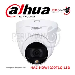 DAHUA - Camara Domo FHD 1080P 2MP HAC-HDW1209TLQ-LED