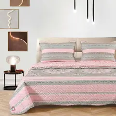 VENECIA - Set Cubrecama + Juego de Sábanas 2 plazas 100% Algodón