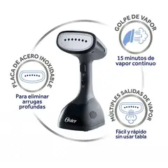 OSTER - Vaporizador De Prendas Portátil GCSTES100 1200 W - Negro