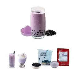 GENERICO - Pack Bubble Tea 2u Taro y Perlas de Tapioca Negro