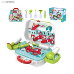 GENERICO - Juguete Set de Doctor para Niños 2 en 1 Tipo Maleta
