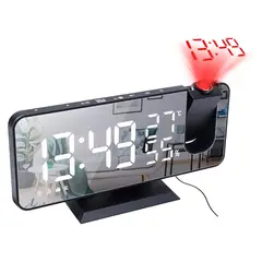 GENERICO - Reloj Digital Alarma Radio con Proyector Muy Practico