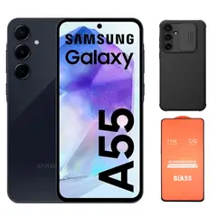 SAMSUNG - Galaxy A55 8GB+ 256GB Navy + Case CamShield + Mica