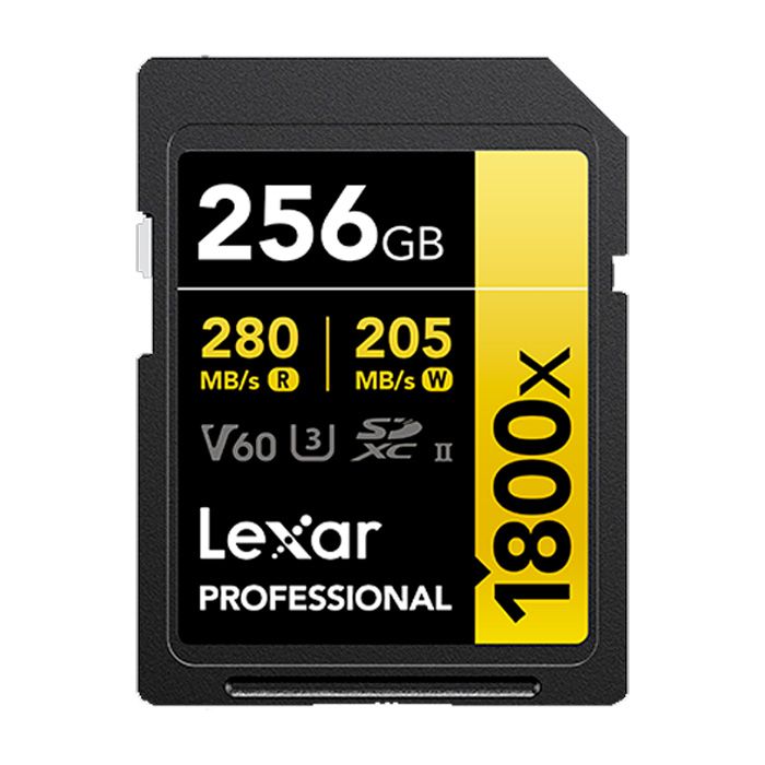 Memoria SD Professional 256GB - R280mb - W205mb - 1800x