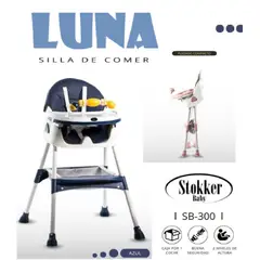STOKKER BABY - SILLA DE COMER BEBE LUNA STOKKER - AZUL