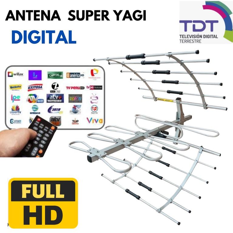 Antena profesional de largo alcance modelo Super Yagi Circular