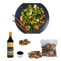 GENERICO - Pack 2u Hongo Shitake y Salsa de Soya Oscura Champiñones