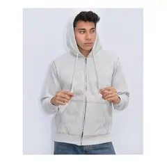 OTTOWARE - Polera Blanca con Cierre para Hombre