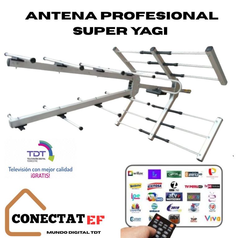 Antena De Tv Digital tdt Ahd-4500 Exteriores Full Hd