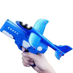 GENERICO - Avión + Lanzador de Catapulta Luz Planeador Navidad Genieka