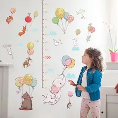 LITTLE BRU ACCESORIOS EXCLUSIVOS - Sticker vinil decorativo cuarto de bebé o niños Tallímetro Estatura