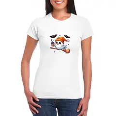 GENERICO - Polo Mujer Manga Corta FANTASMA - Blanco