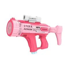 GENERICO - Pistola de burbujas absorción automatica y luces Rosa