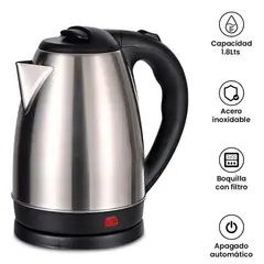 GENERICO - Hervidor eléctrico de 2 litros acero inox Jarra Hervidora