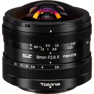 TOKINA - SZ 8mm f/2.8 Ojo De Pez Lente Para Fuji X - Negro