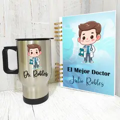 M MATIX SHOP - Matix- Regalos Personalizados- Box Dia del Medico-Taza Termica Libreta
