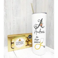 M MATIX SHOP - Matix- Regalos Personalizados- Box Dia del Medico -Vaso Tumblr Chocos