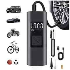 SEISA - Compresor Portátil Inflador De Llantas Auto Moto Pelota 60W